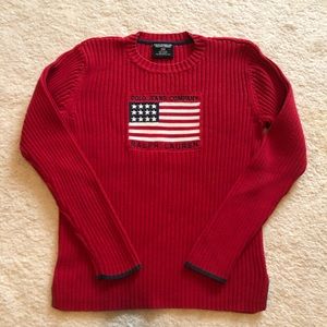 Ralph Lauren sweater red.